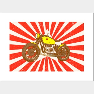 The classic motorcycle Posters and Art